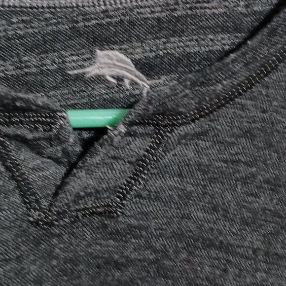 Tommy Bahama Reversible Men's Long Sleeve Knit Pullover Shirt Size Large Gray - Picture 10 of 11